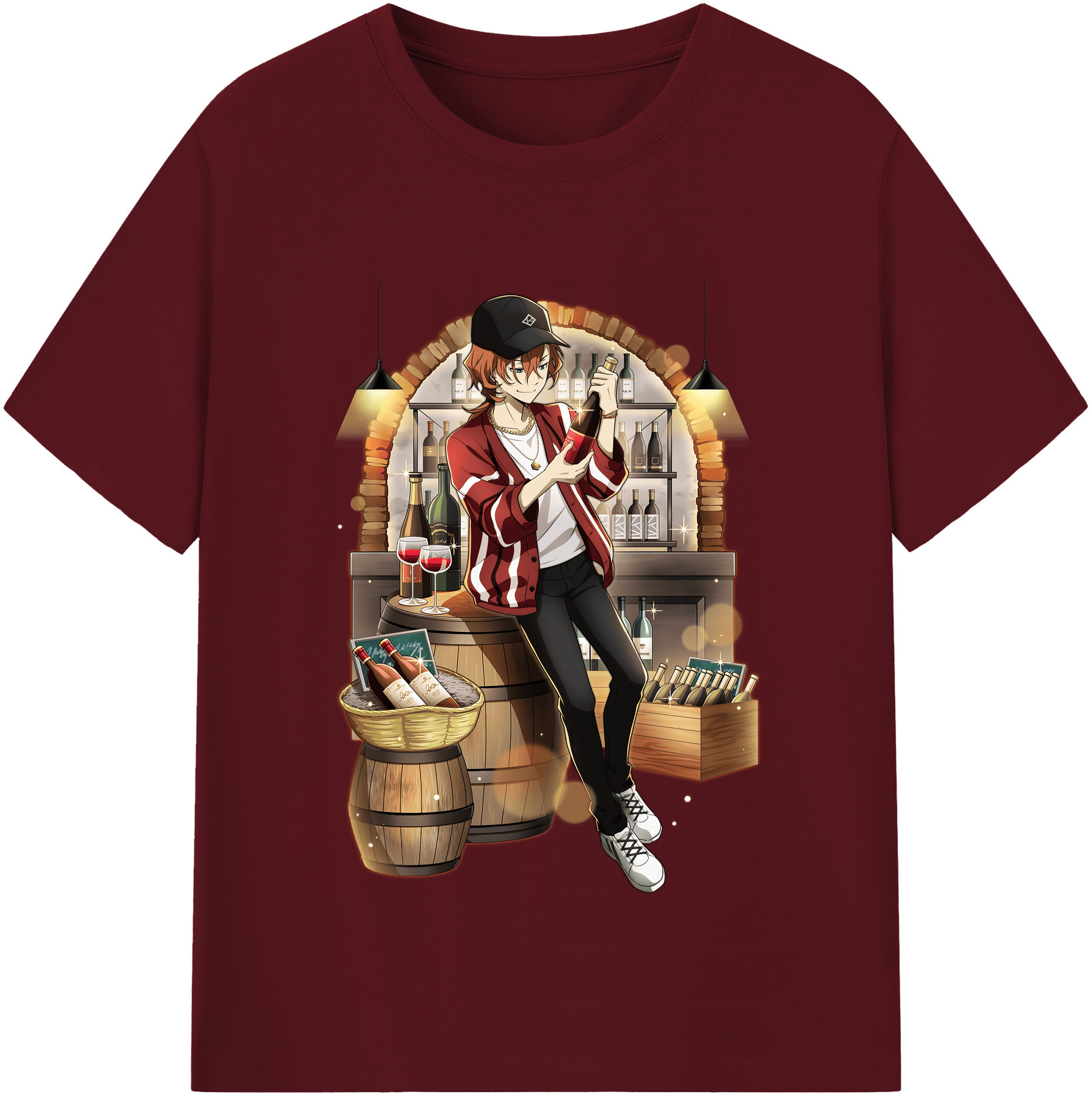 （画像用） 文豪ストレイドッグス Bungo Stray Dogs 綿100％半袖Tシャツ（フロントプリント）